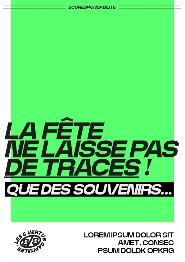 La fête ne laisse pas de traces